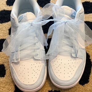 Nike Women's Sneakers - Light Blue and White